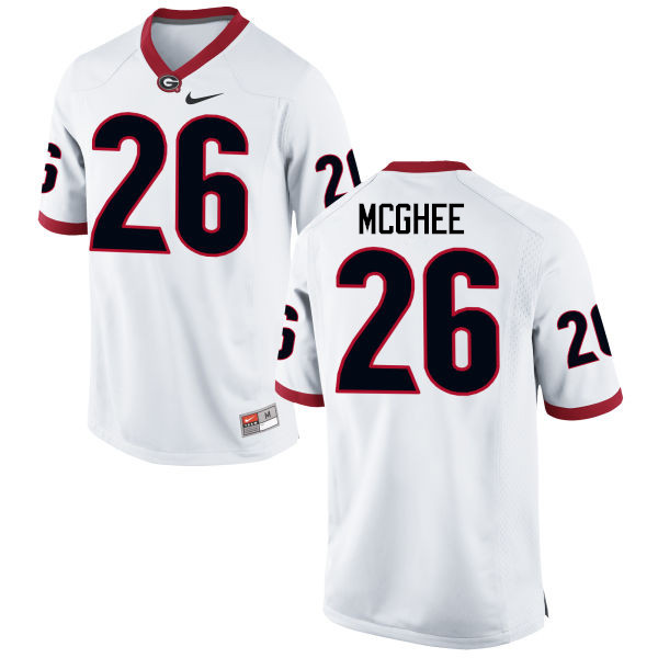 Men Georgia Bulldogs #26 Tyrique McGhee College Football Jerseys-White